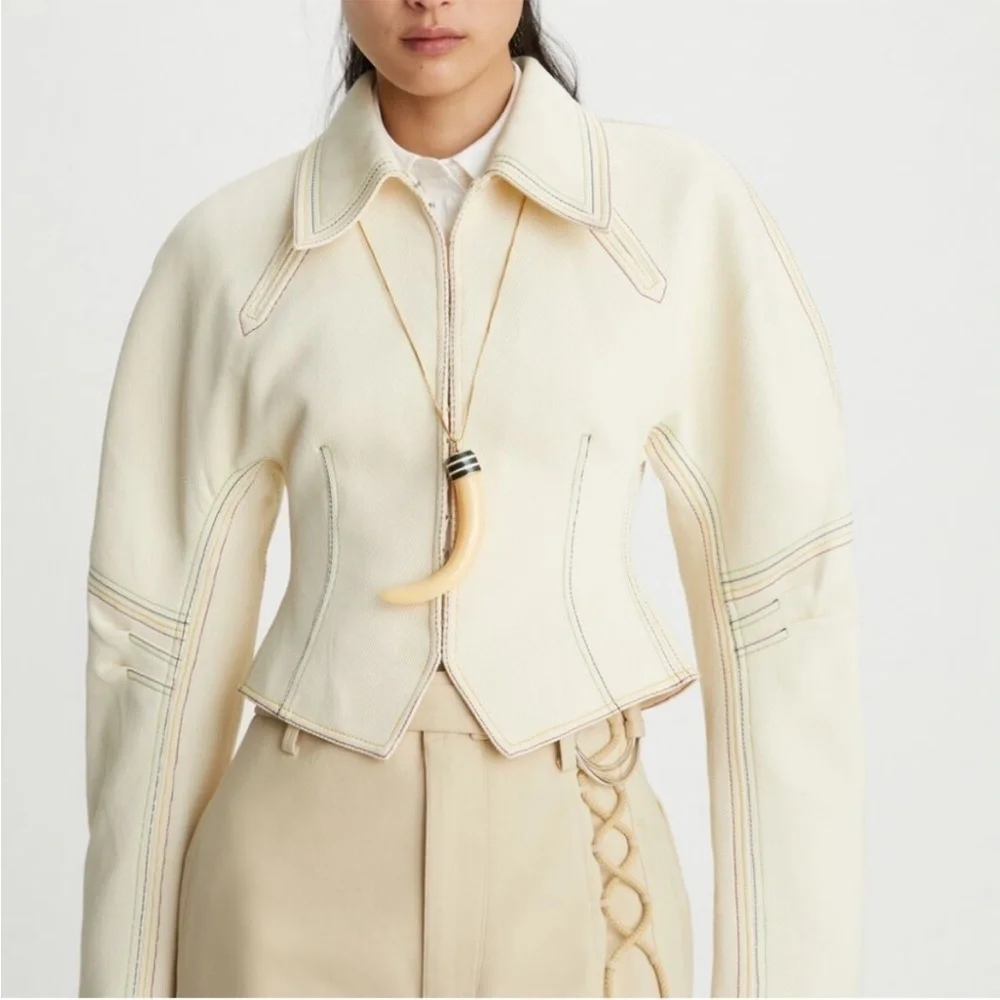New Tory Burch Cotton Twill Jacket